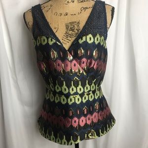 Anthropologie HD in Paris Yana Jacquard Peplum Top